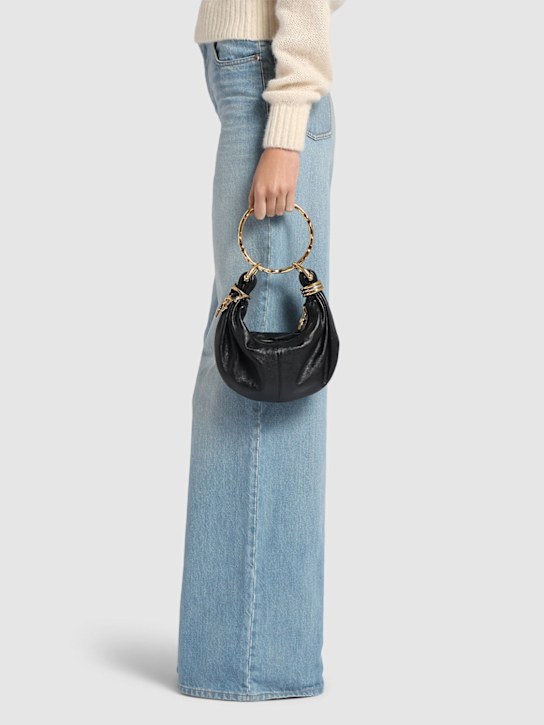 Chloé: Bracelet leather top handle bag - Black - women_1 | Luisa Via Roma