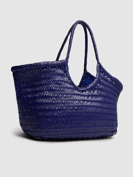 Dragon Diffusion: Nantucket leather basket bag - Deeep Purple - women_2 | Luisa Via Roma