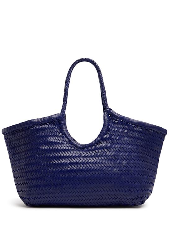 Dragon Diffusion: Nantucket leather basket bag - Deeep Purple - women_0 | Luisa Via Roma