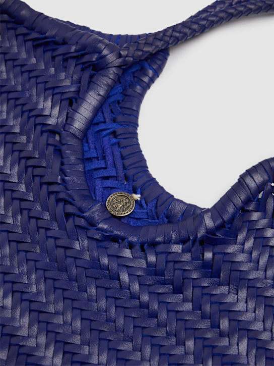 Dragon Diffusion: Nantucket leather basket bag - Deeep Purple - women_3 | Luisa Via Roma