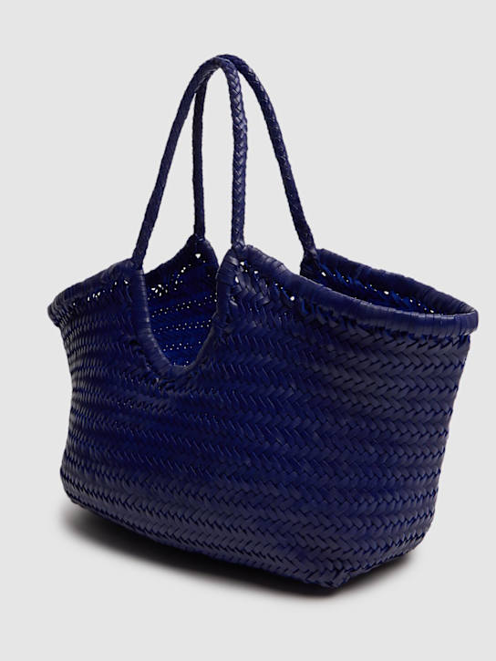 Dragon Diffusion: Nantucket leather basket bag - Deeep Purple - women_4 | Luisa Via Roma