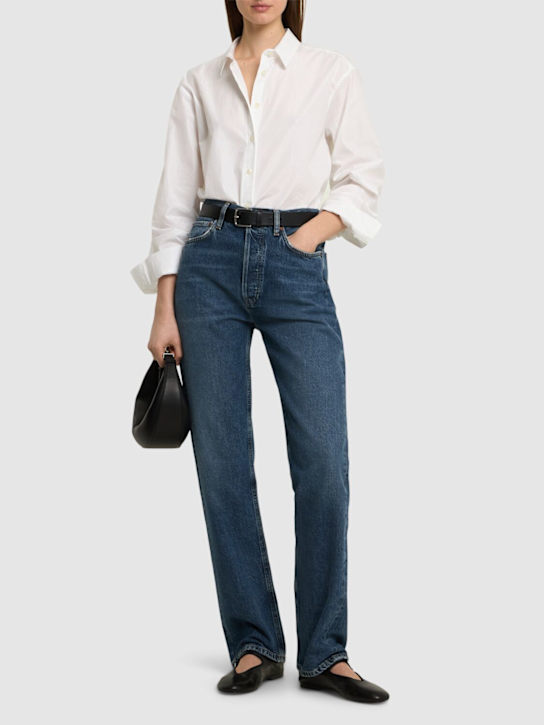 Agolde: 90's pinch waist denim straight jeans - women_1 | Luisa Via Roma