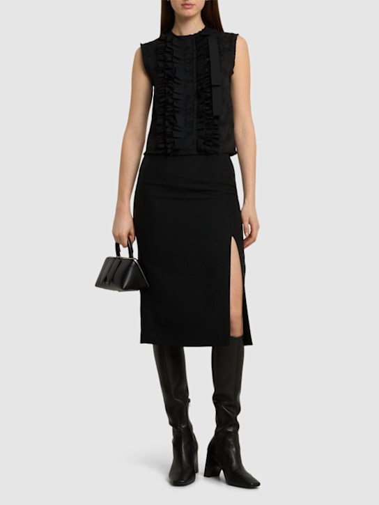 MSGM: Top con ruches - women_1 | Luisa Via Roma