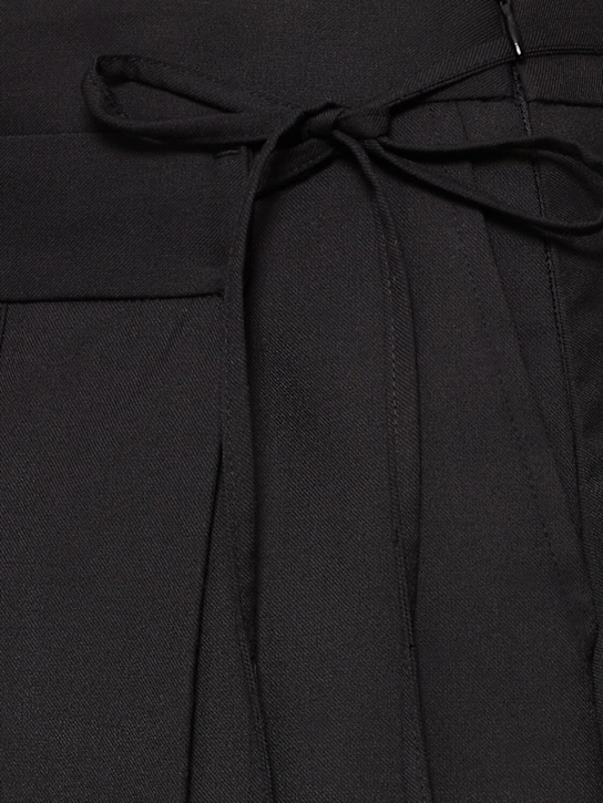 Dunst: Ribbon pleated midi skirt - Black - women_4 | Luisa Via Roma