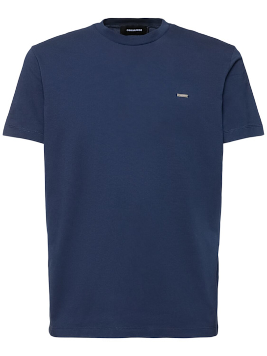 Dsquared2: Cool Fit コットンTシャツ - men_0 | Luisa Via Roma