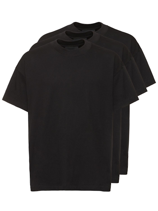 Fear of God ESSENTIALS: Pack of 3 Essential t-shirts - Black - men_0 | Luisa Via Roma