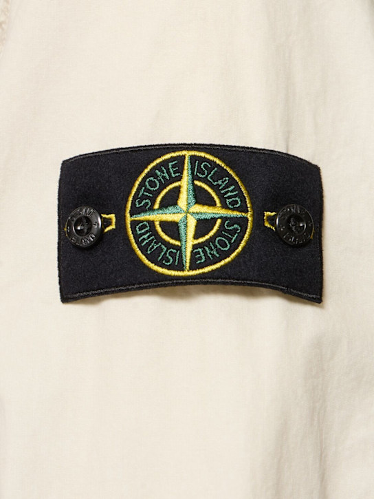 Stone Island: Zipped cotton overshirt - men_4 | Luisa Via Roma