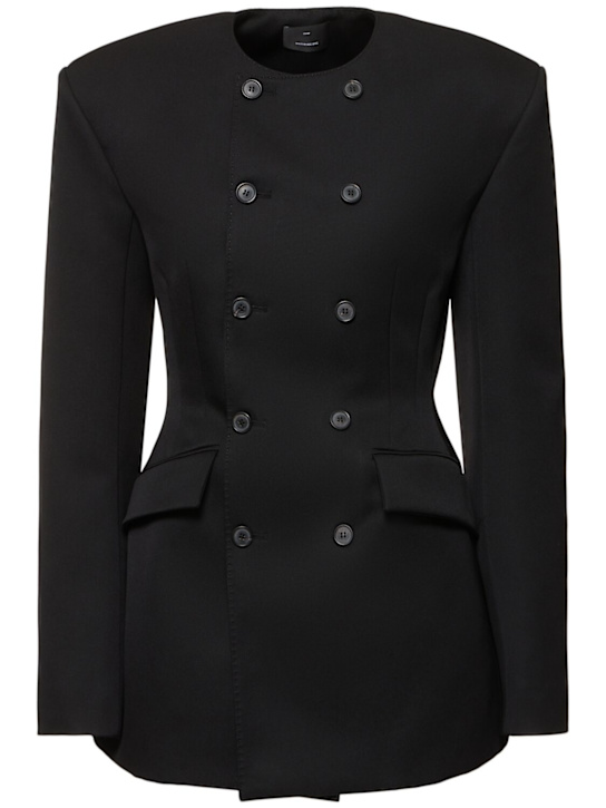Wardrobe.nyc: RHW wool blend blazer mini dress - women_0 | Luisa Via Roma