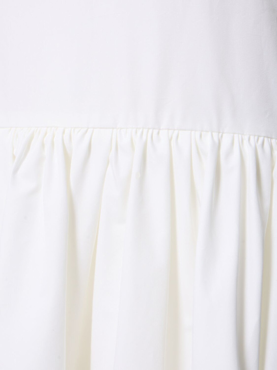 Jil Sander: Cotton poplin midi dress - White - women_4 | Luisa Via Roma