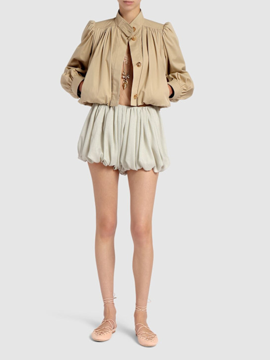 Chloé: Giacca in gabardina di cotone - women_1 | Luisa Via Roma