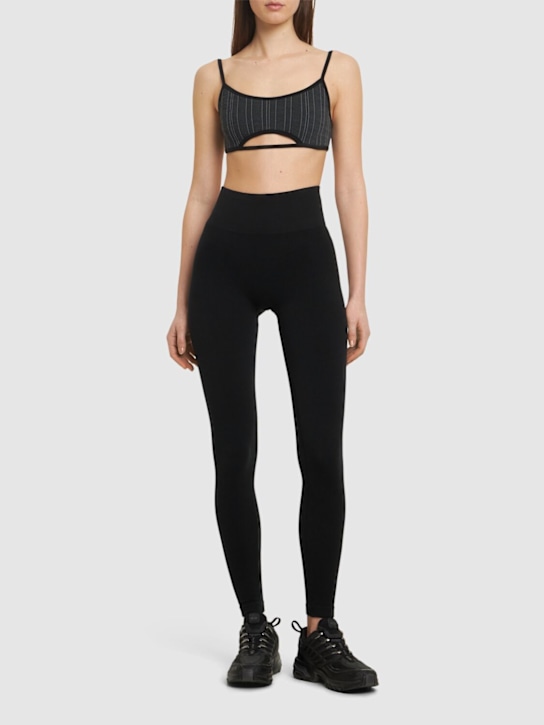 Nagnata: Elba wool blend bralette - Black - women_1 | Luisa Via Roma