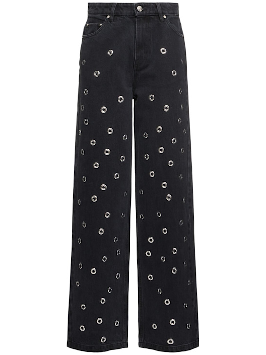 Rotate: High rise straight jeans - Grey - women_0 | Luisa Via Roma