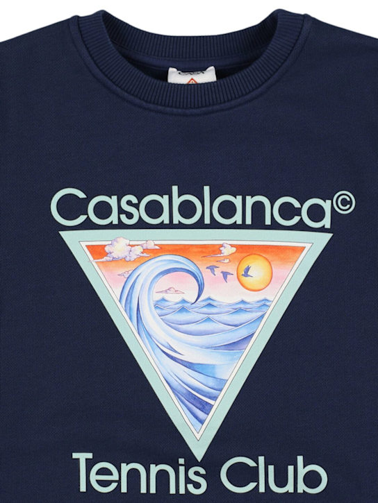 Casablanca: コットンスウェットシャツ - kids-girls_1 | Luisa Via Roma