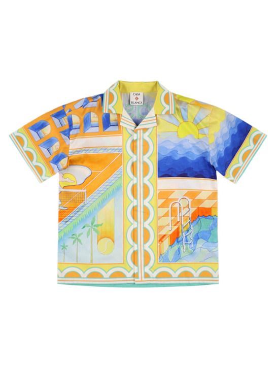 Casablanca: Printed shirt - Multicolor - kids-boys_0 | Luisa Via Roma