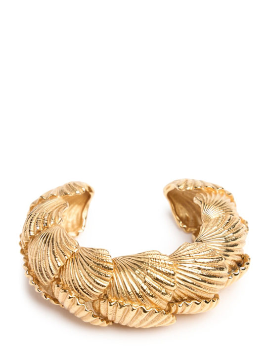 Chloé: Seashells黄铜手镯 - 复古金色 - women_0 | Luisa Via Roma