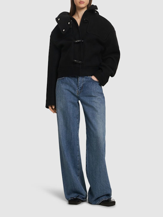 Jacquemus: Le Duffle Cabana short coat w/hood - women_1 | Luisa Via Roma