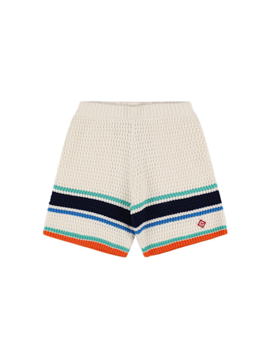Casablanca: クロシェニットショートパンツ - kids-boys_0 | Luisa Via Roma