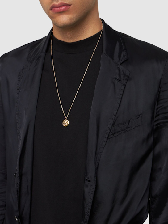 Tom Wood: Coin pendant necklace - Gold - men_2 | Luisa Via Roma