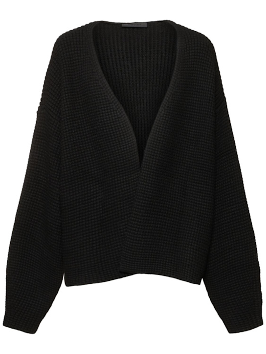 Fear of God ESSENTIALS: Heavy waffle cardigan - men_0 | Luisa Via Roma