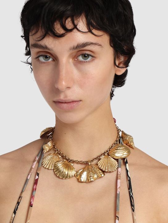 Chloé: Seashells brass necklace - women_1 | Luisa Via Roma