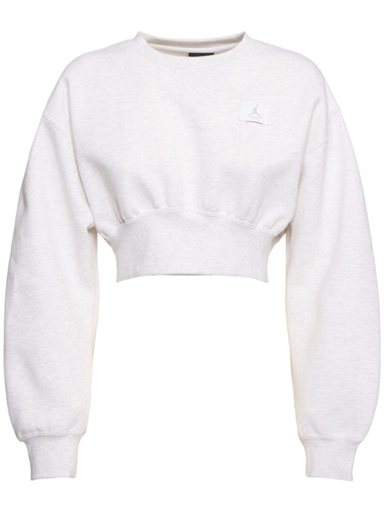 Jordan: Jordan Flight cotton blend sweatshirt - women_0 | Luisa Via Roma