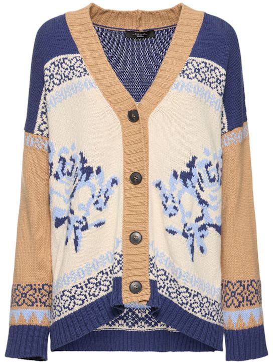 Weekend Max Mara: Henry cotton blend cardigan - women_0 | Luisa Via Roma