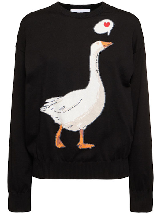 Printed cotton jersey sweatshirt - Thumbnail 1