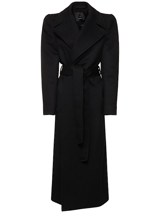 Wardrobe.nyc: RHW belted wool long coat - women_0 | Luisa Via Roma