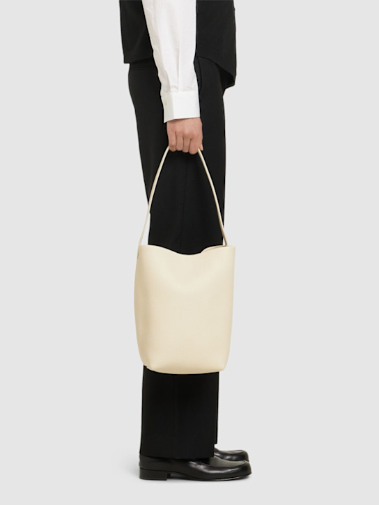 The Row: Medium Lux Park leather tote bag - women_1 | Luisa Via Roma