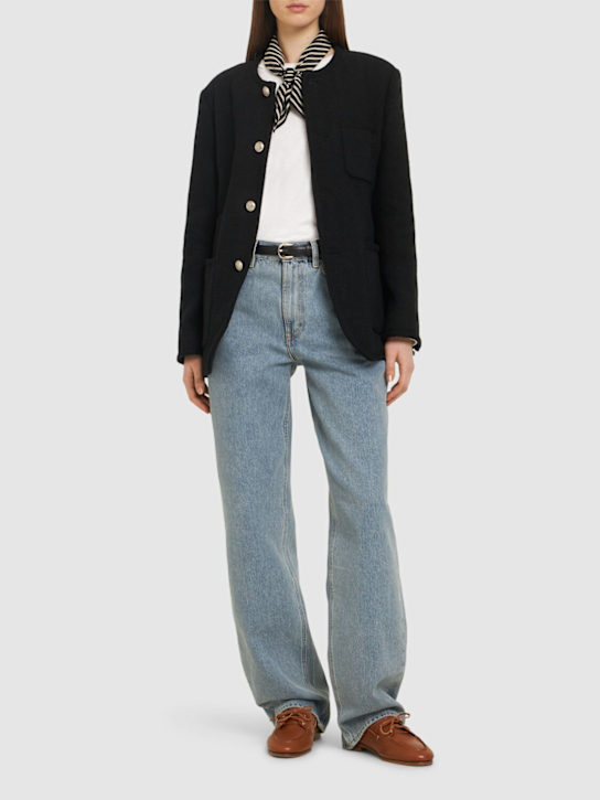 Dunst: Unisex oversize collarless tweed jacket - women_1 | Luisa Via Roma