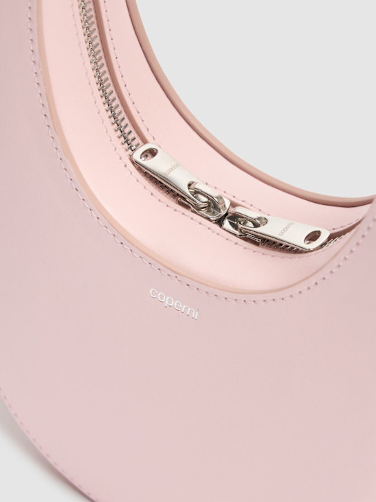 Coperni: Mini Swipe leather crossbody bag - Pink - women_4 | Luisa Via Roma