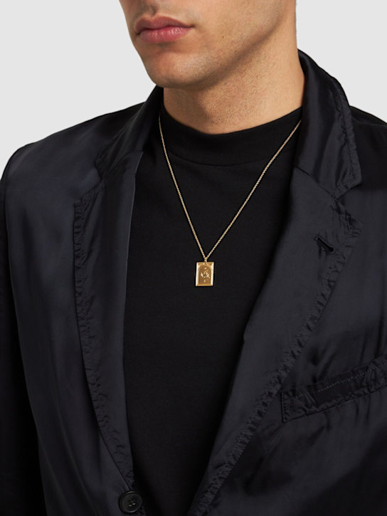 Tom Wood: Tarot Lovers pendant necklace - Gold - men_2 | Luisa Via Roma