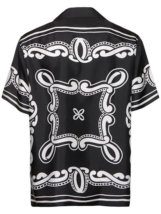 Dolce&Gabbana: Bandana printed silk twill shirt - men_1 | Luisa Via Roma