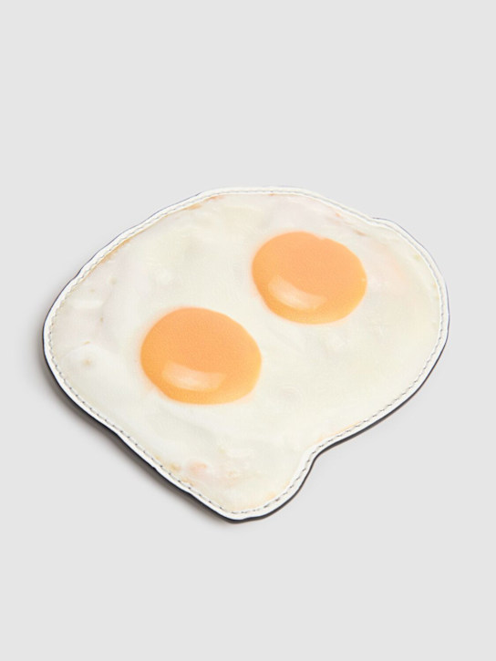 Moschino: Egg printed leather wallet - women_1 | Luisa Via Roma