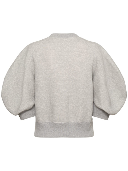 Sacai: Cotton blend sweatshirt - women_3 | Luisa Via Roma