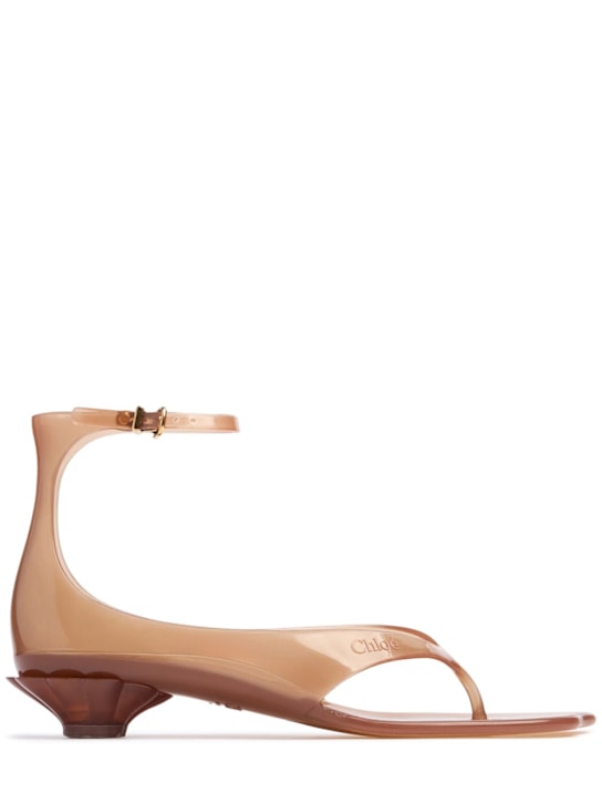 Chloé: 30mm Rubber jelly sandals - women_0 | Luisa Via Roma