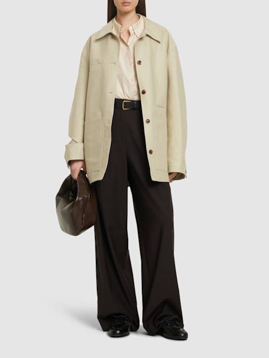 Soeur: Domingo cotton jacket - Beige - women_1 | Luisa Via Roma
