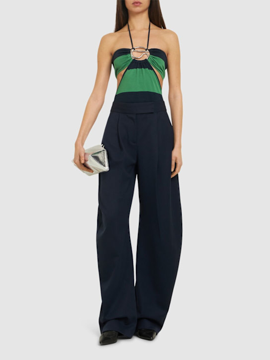 Coperni: Striped knit bodysuit - women_1 | Luisa Via Roma