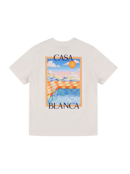 Casablanca: コットンジャージーTシャツ - kids-boys_0 | Luisa Via Roma