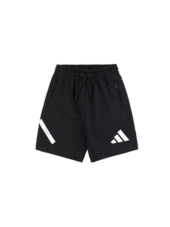 adidas Originals: Cotton blend sweat shorts - kids-boys_0 | Luisa Via Roma