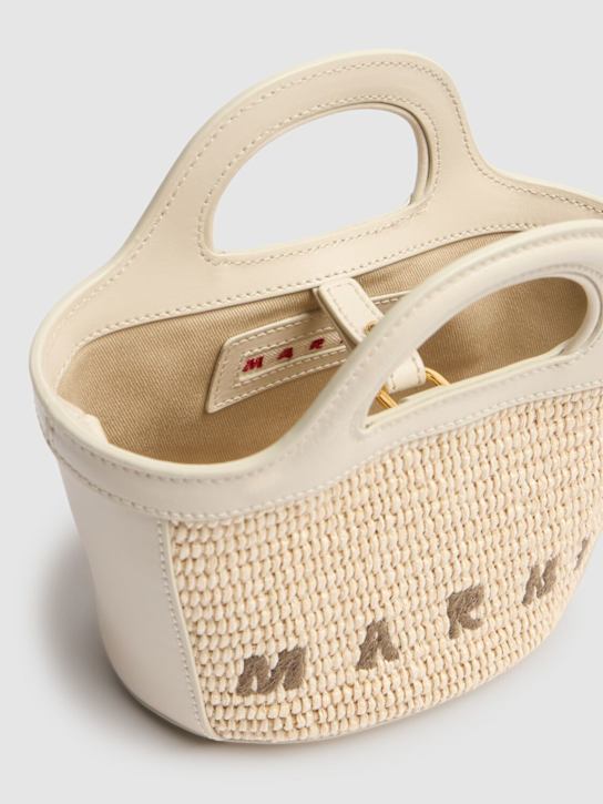 Marni: Micro Tropicalia raffia effect bag - women_6 | Luisa Via Roma