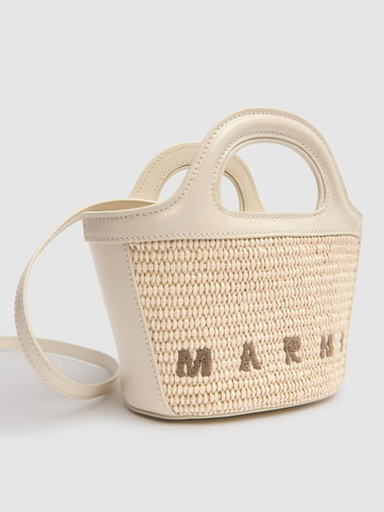 Marni: Micro Tropicalia raffia effect bag - women_3 | Luisa Via Roma