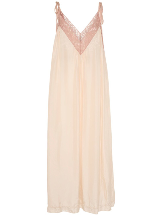 Chloé: Soft silk habotai dress - women_0 | Luisa Via Roma