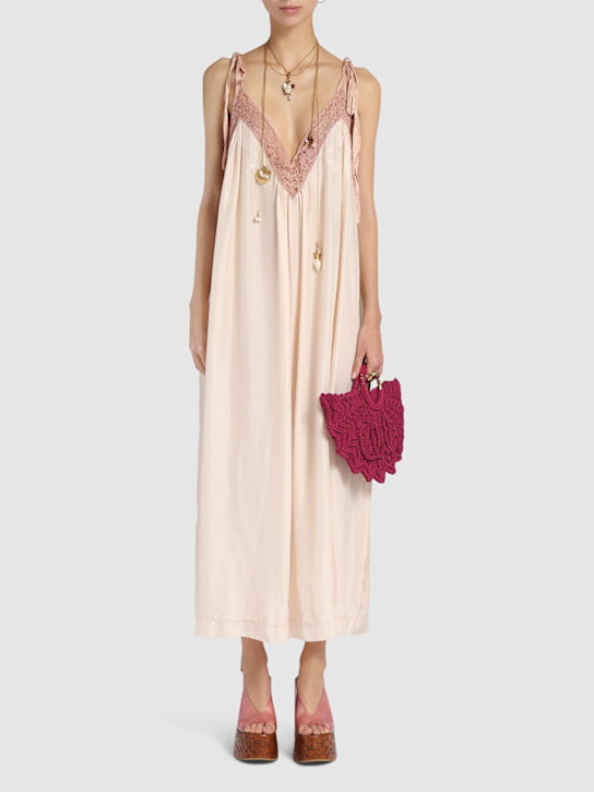 Chloé: Soft silk habotai dress - women_1 | Luisa Via Roma