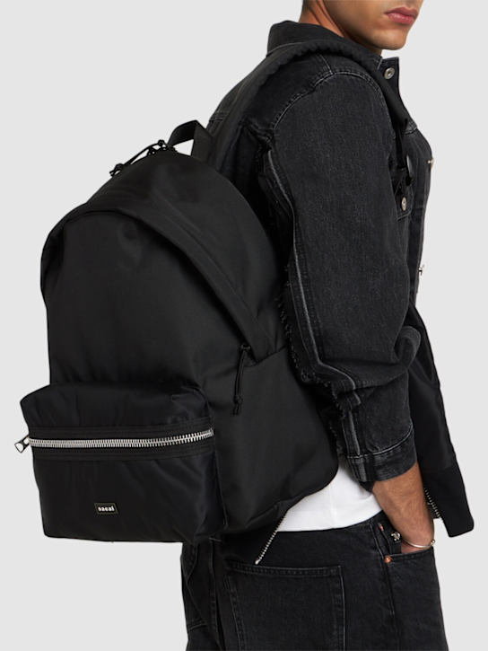 Sacai: Nylon backpack - Black - men_1 | Luisa Via Roma