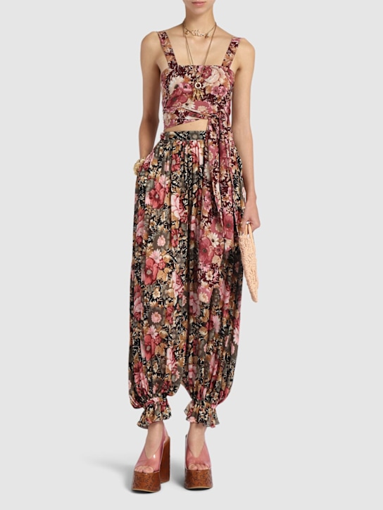 Chloé: Printed silk crepe top - women_1 | Luisa Via Roma