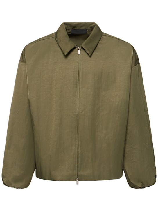 Fear of God ESSENTIALS: Giacca trucker in nylon testurizzato - men_0 | Luisa Via Roma