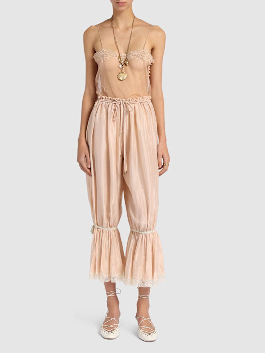 Chloé: 刺绣蕾丝粘胶纤维上衣 - women_1 | Luisa Via Roma