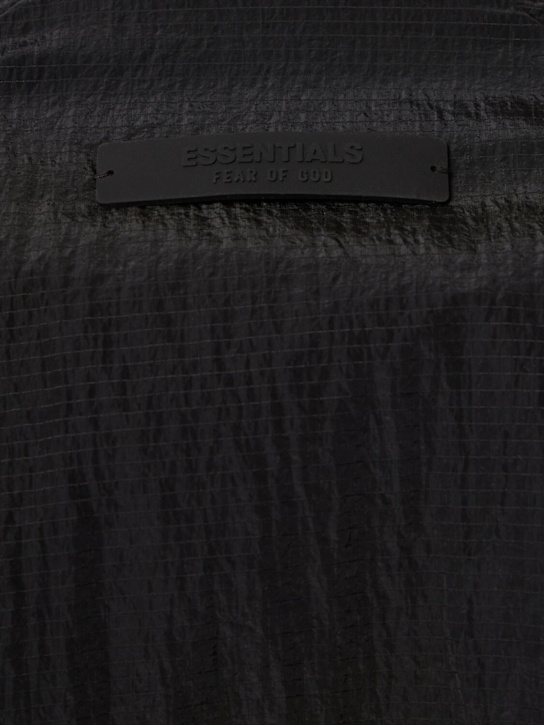 Fear of God ESSENTIALS: Ripstop mock neck jacket - Black - men_5 | Luisa Via Roma