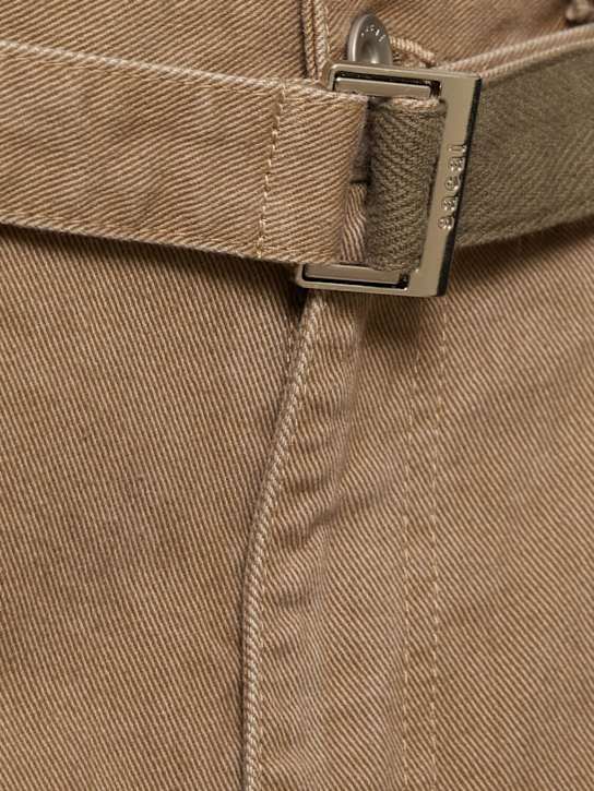Sacai: 牛仔裤 - 米黄色 - men_4 | Luisa Via Roma